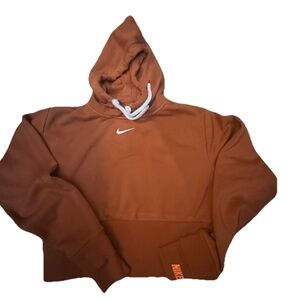 Nike Orange Hoodie with White Logo